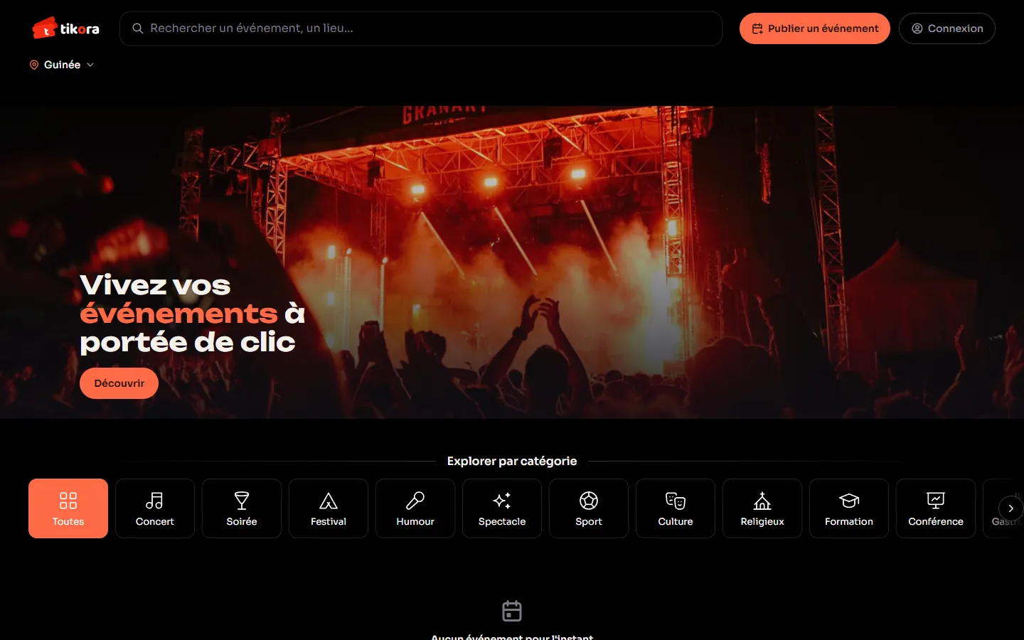 Capture du site TIKORA